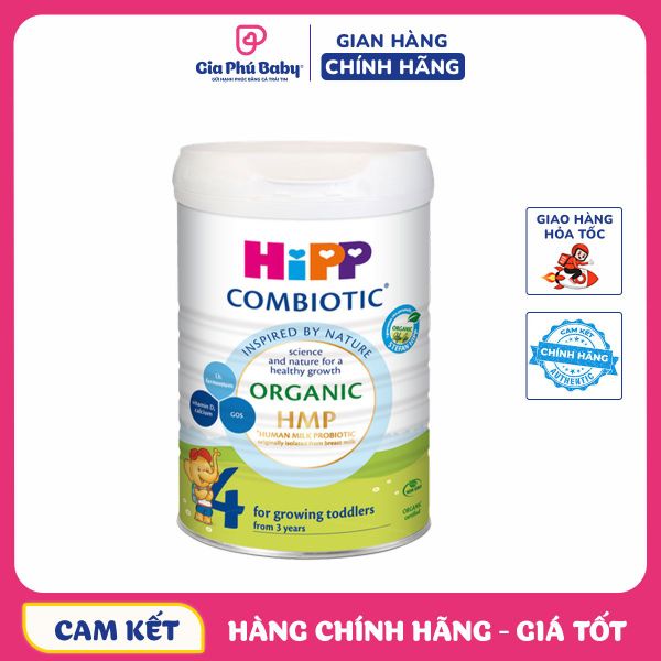 Sữa HiPP Organic Số 4 (800g) – Dinh Dưỡng Hữu Cơ Chuẩn Đức Cho Trẻ Trên 3 Tuổi