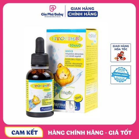 Siro ngủ ngon Fitobimbi Sonno Pharmalife (30ml)