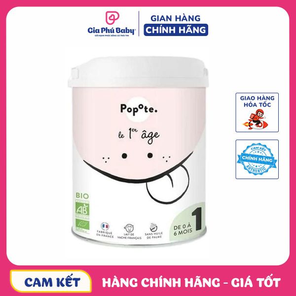 Sữa Hữu Cơ Popote Pháp 800g – Dinh Dưỡng Organic Chuẩn Châu Âu Cho Bé Khỏe Mạnh Từ Bên Trong
