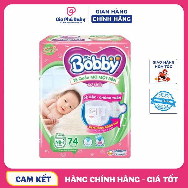 Bỉm quần mở một bên Bobby size NB