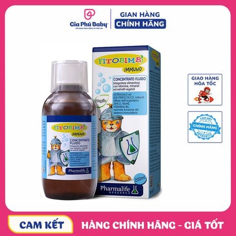 Siro tăng cường đề kháng FITOBIMBI IMMUNO lọ 200ml