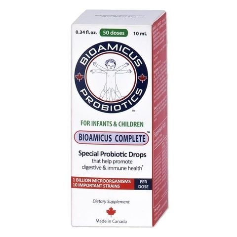 [Chính hãng] Men vi sinh 10 chủng Bioamicus 10ml nhập khẩu Canada- Giúp em ăn khỏe ngủ ngon