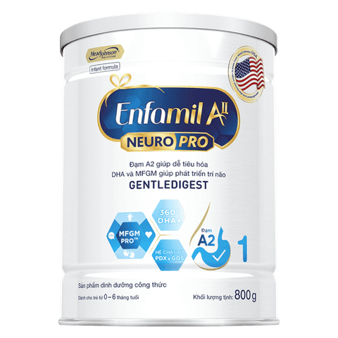 Sữa Bột Enfamil A2 NeuroPro Hỗ Trợ Phát Triển Toàn Diện Cho Bé