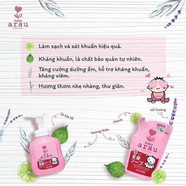 Sữa Tắm Arau baby chính hãng dành cho bé chính hãng ( Sữa tắm Arau baby )