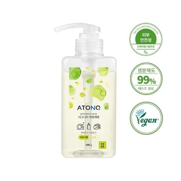 Nước Rửa Bình Atono2 Hàn Quốc hàng chính hãng cho bé từ sơ sinh ( Chai và túi )