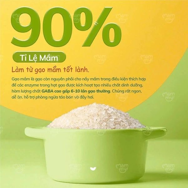 Gạo sữa ăn dặm Mămmy Mix hạt siêu mềm mịn thơm mùi sữa, dễ tiêu hóa, cháo nấu ra sánh đặc thơm ngon gói 500g