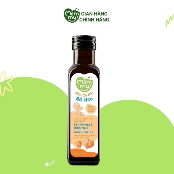 Dầu ăn dặm bổ não Mămmy bổ sung DHA, Omega 3 cho bé từ 6 tháng – chai 100ml đủ vị