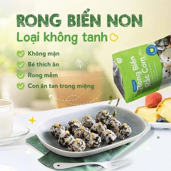 Rong biển rắc cơm Mămmy – Ít mặn, không tanh, tăng hương vị cho bé | Túi 40g