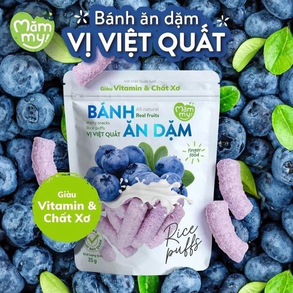 Bánh ăn dặm Mămmy vị trái cây – Giàu vitamin & chất xơ | Dạng que ngắn cho bé từ 6 tháng tuổi