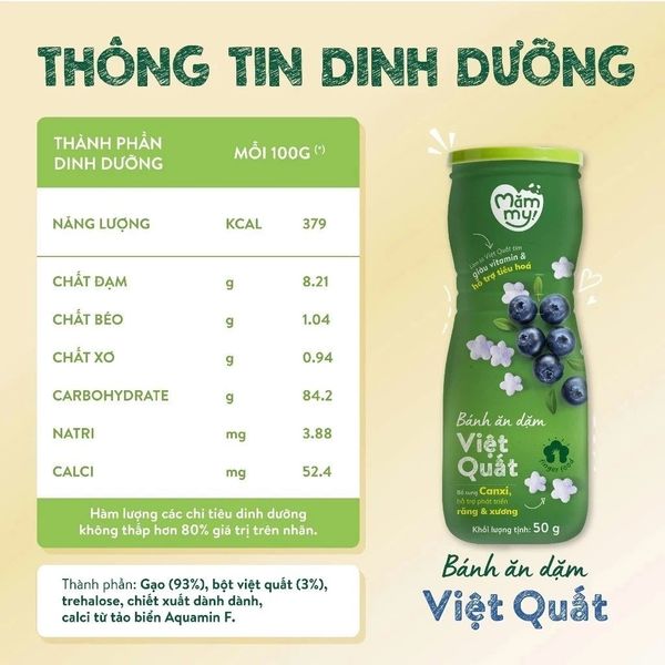 HŨ bánh ăn dặm Mămmy giòn xốp tan ngay trong miệng, bánh mát dễ tiêu hóa cho bé 32g với 6 vị hoa quả