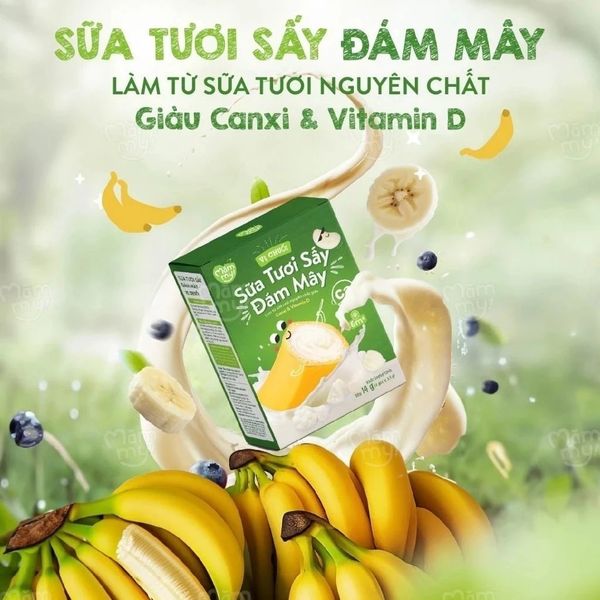 Sữa tươi sấy Mămmy giàu dinh dưỡng, thơm ngon tự nhiên cho bé từ 6 tháng tuổi, đủ vị thơm ngon