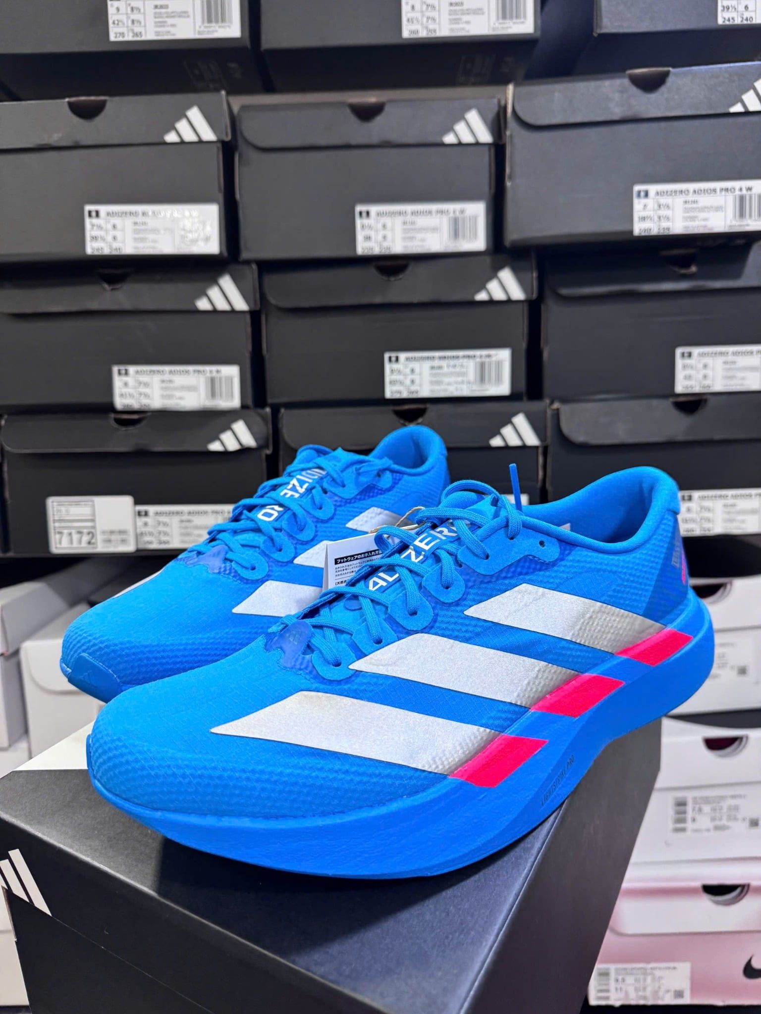 Giày Chạy Bộ  Adidas Adizero Evo SL Xanh - JR2023