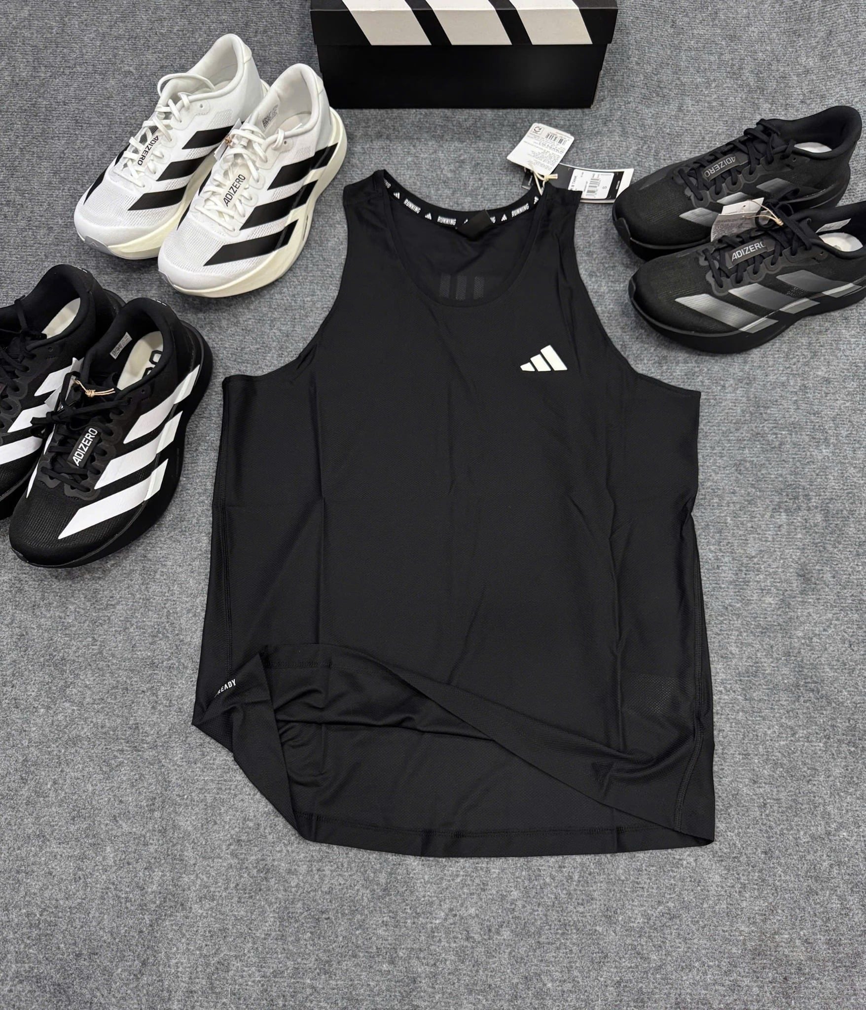 Áo ADIDAS Tank Top Own The Run Black