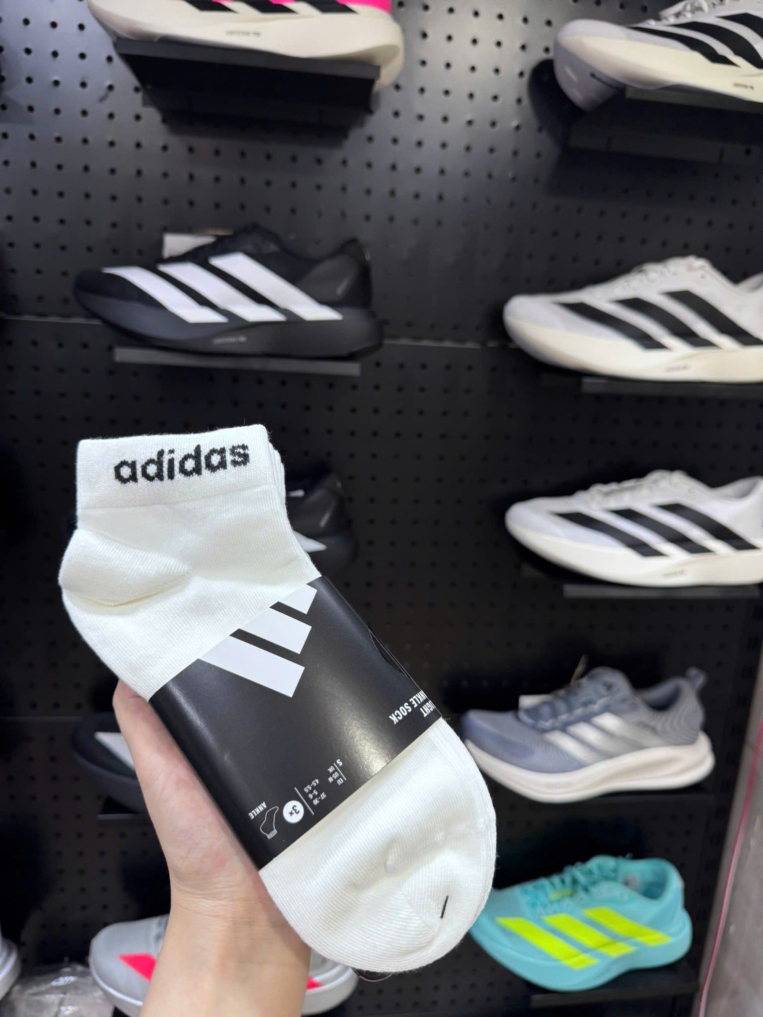 Tất ADIDAS White - Combo 3 đôi