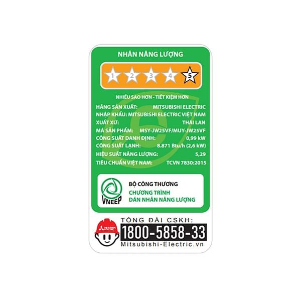 Máy lạnh Mitsubishi Electric Inverter 1 HP MSY/MUY JW25VF