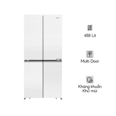 Tủ Lạnh Hisense Inverter 488 Lít RQ470P5GW