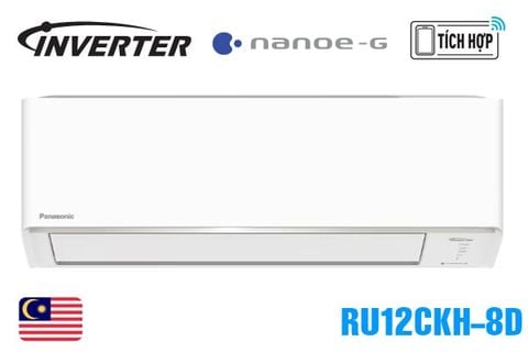 Máy lạnh Panasonic Inverter 1.5 HP CS/CU RU12CKH-8D(2026)