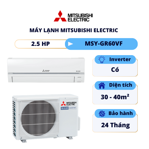 Máy lạnh Mitsubishi Electric Inverter 2.5 HP MSY/MUY GR60VF