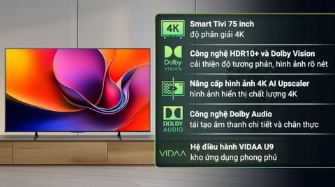 Smart Tivi Hisense 4K 75 inch 75A6Q (2025)