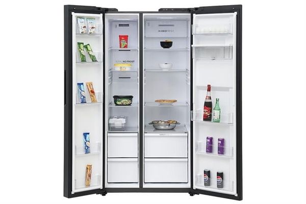 Tủ lạnh Aqua Inverter 569 lít Side By Side AQR-S633XA(WSL)