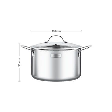 Nồi inox cao cấp 3 lớp Tri-Max (16cm)- 3731