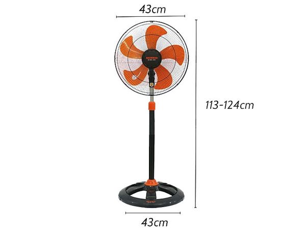 Quạt đứng Senko DCN1807 - Đen Cam