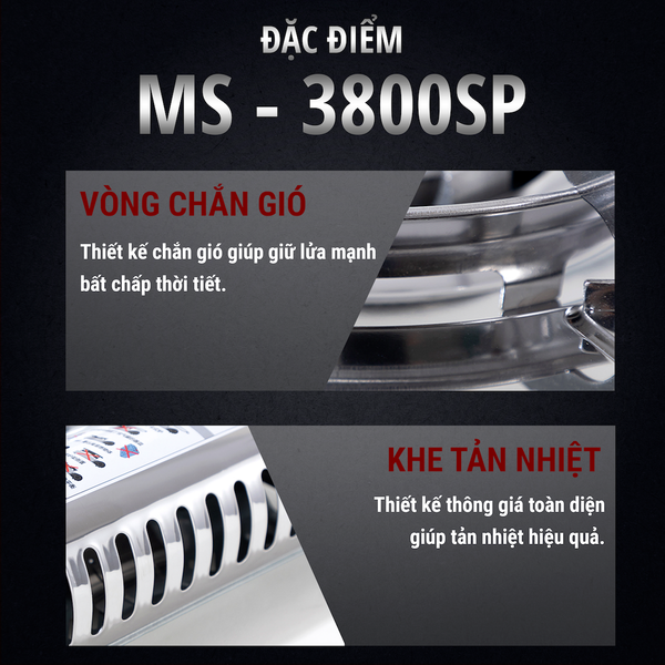 Bếp gas mini Maxsun MS-3800SP