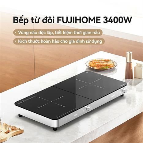 Bếp từ đôi FUJIHOME IC2602S 3400W