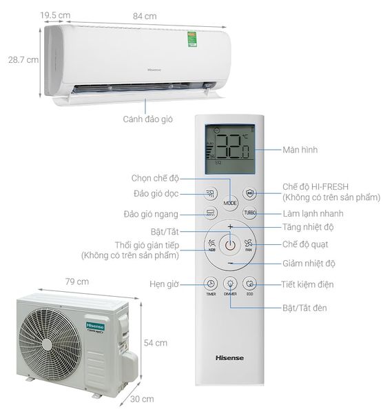 Máy lạnh Hisense Inverter 1.5 HP AS-12TR4RLRCD02