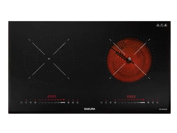 Bếp điện từ đôi Sakura SE-MH502B