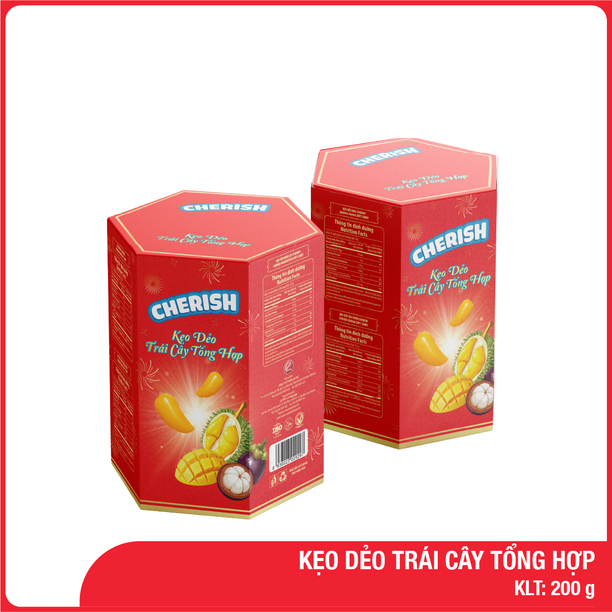 Kẹo Dẻo Tổng Hợp Cherish 200G
