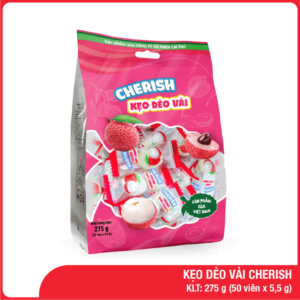 Kẹo Dẻo Vải Cherish 275G