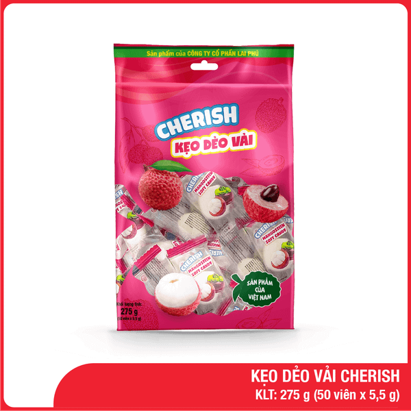 Kẹo Dẻo Vải Cherish 275G