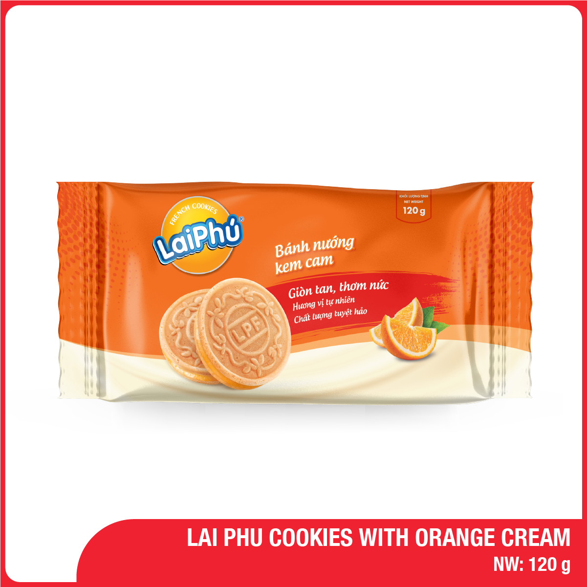 来富橙奶油饼干 120gr