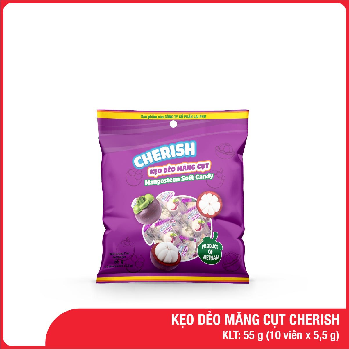 Kẹo Dẻo Măng Cụt Cherish 55G