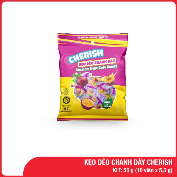 Kẹo Dẻo Chanh Dây Cherish 55G