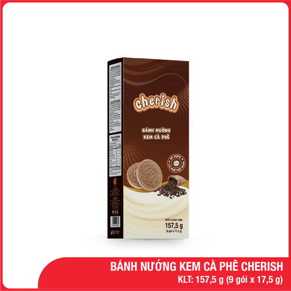 Bánh Nướng Kem Cà Phê Cherish 157,5G
