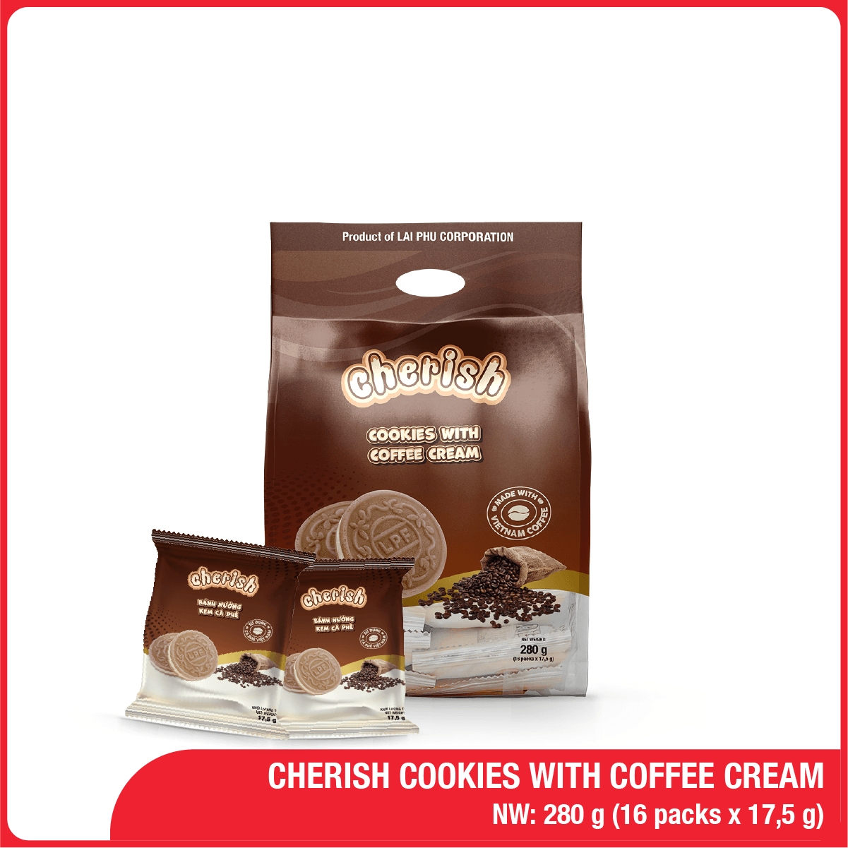 280G Cherish Cookies With Coffee Cream