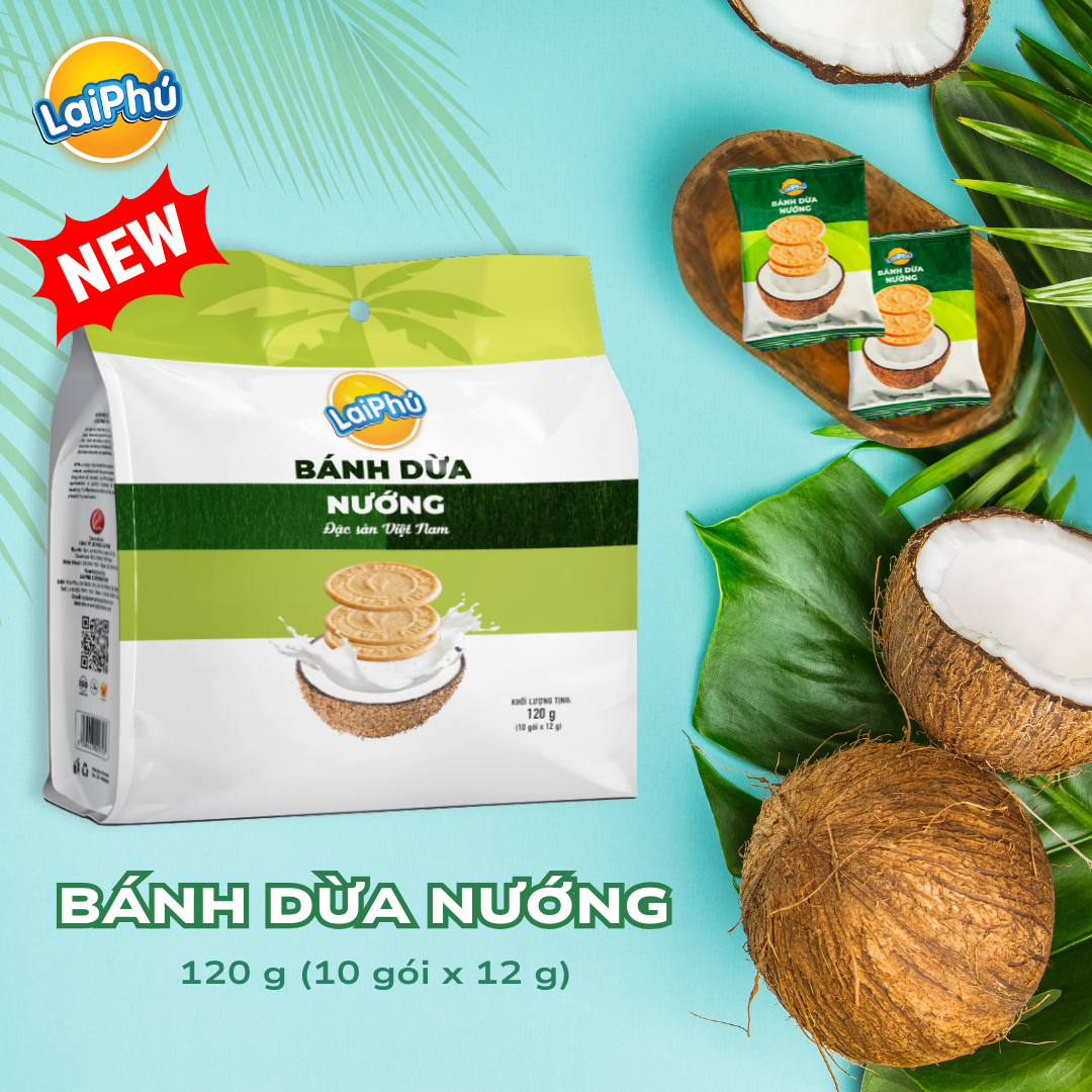 Bánh Dừa Nướng Lai Phú 120G