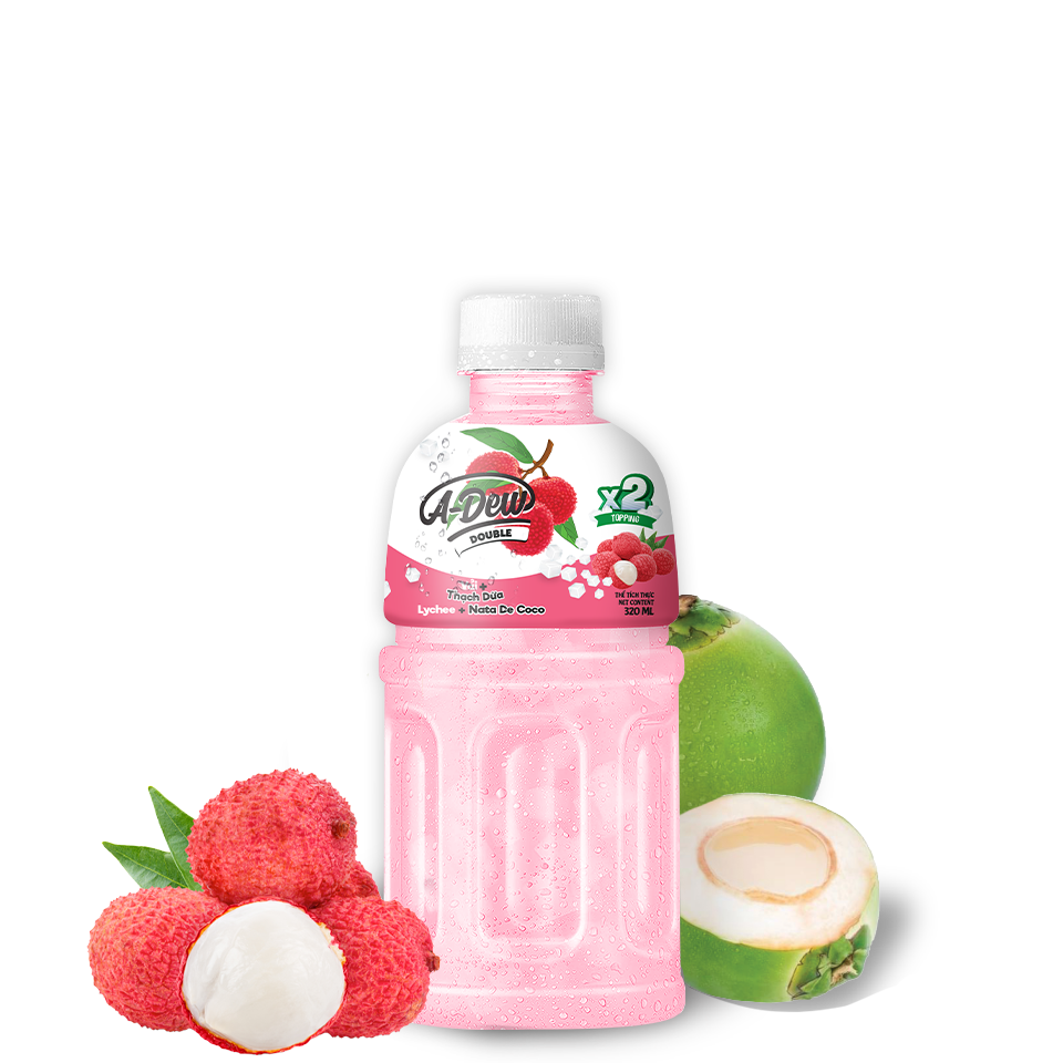 A-Dew 荔枝椰子冻饮料 Double  320ml