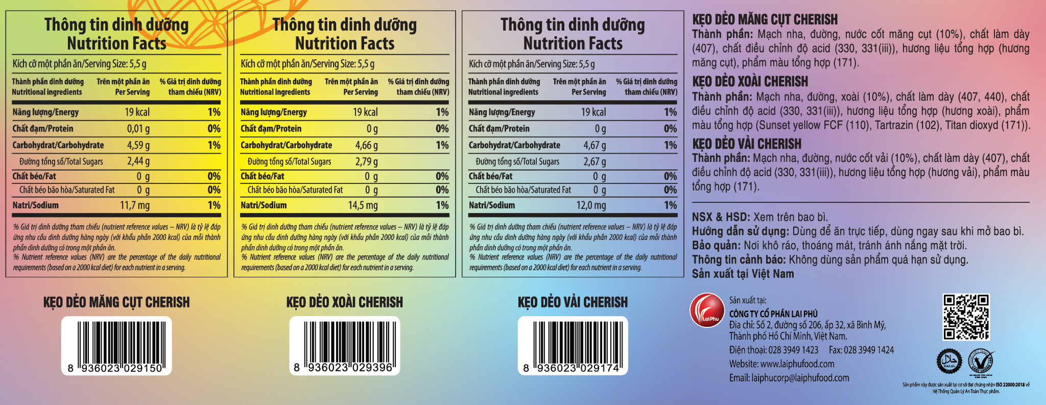 Hộp Kẹo Dẻo Trái Cây Cherish 660g (Mix 2 vị)