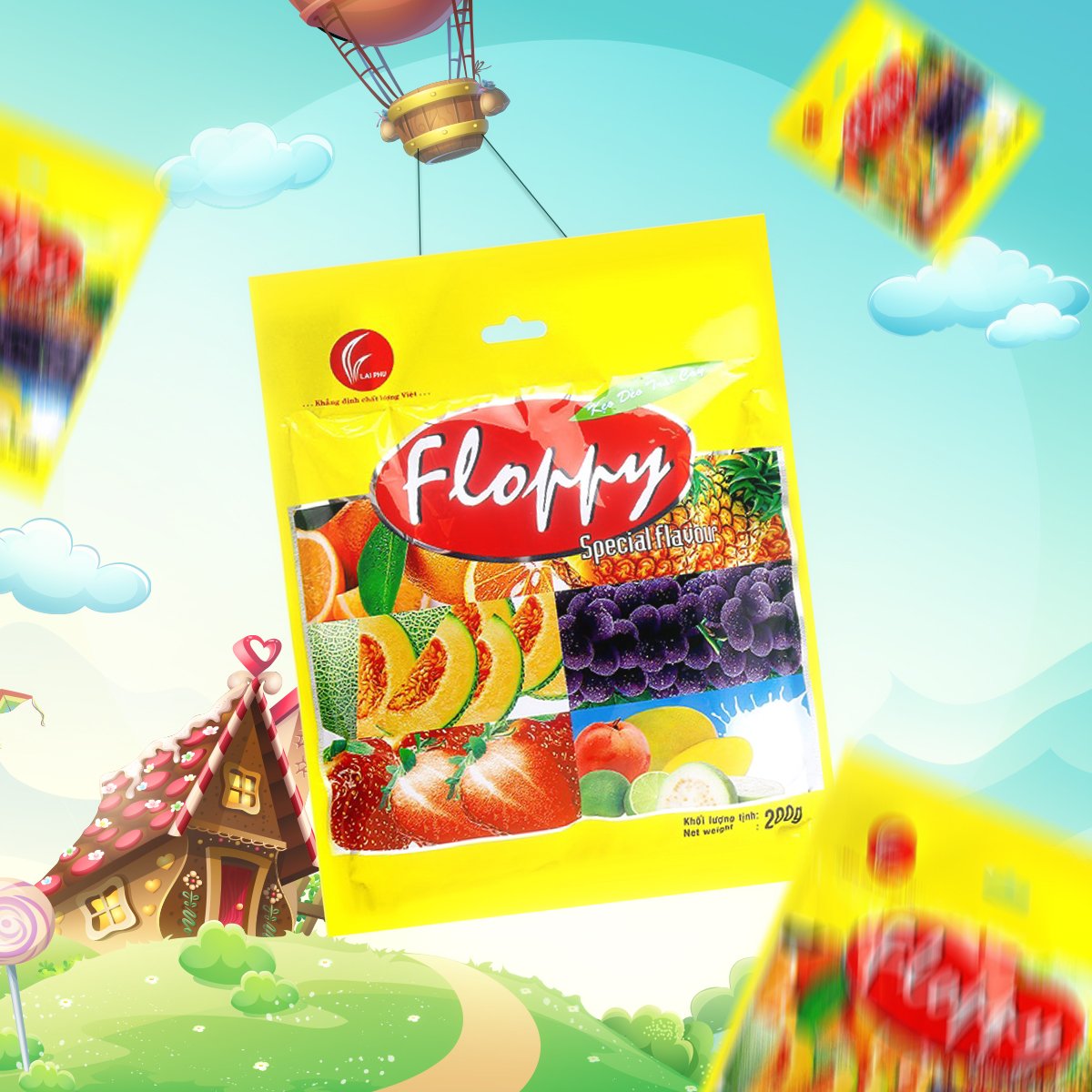 Floppy水果味软糖 200gr