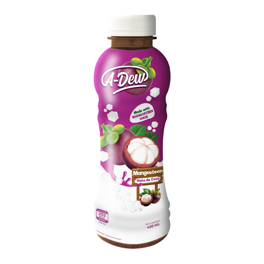 450ml A-Dew Mangosteen Juice Drink With Nata De Coco
