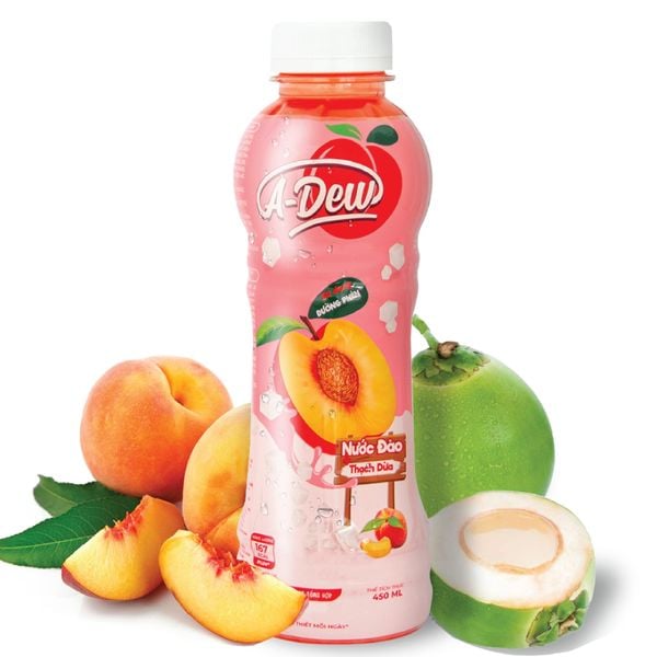 A-Dew 桃汁椰子冻饮料 450ml