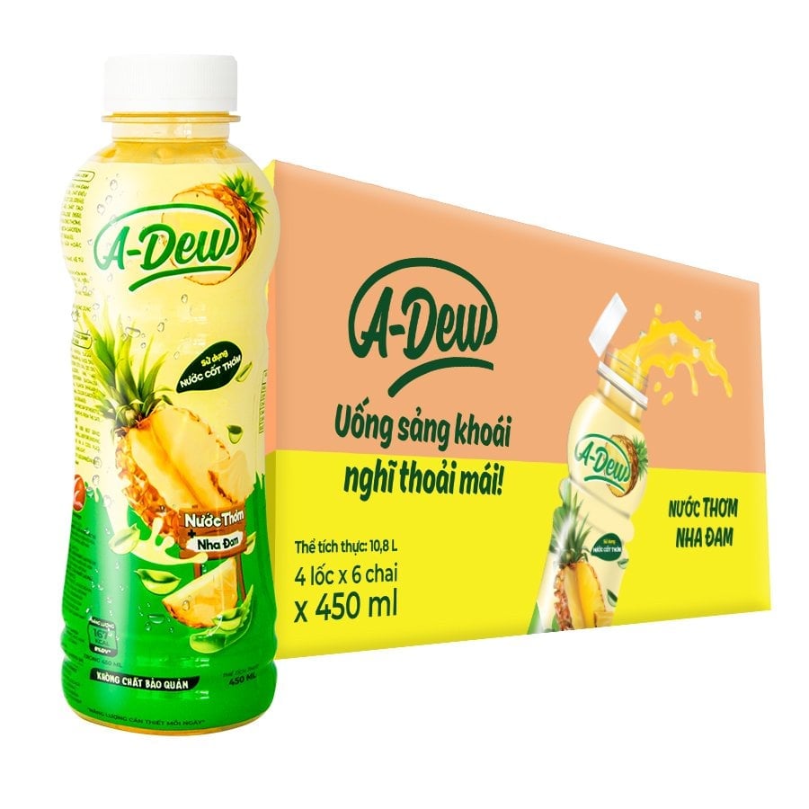 A-Dew 菠萝芦荟汁 450ml