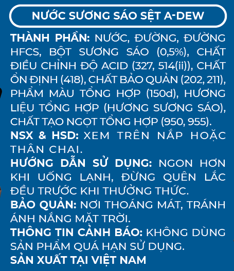 Nước Sương Sáo Sệt A-Dew 450ml