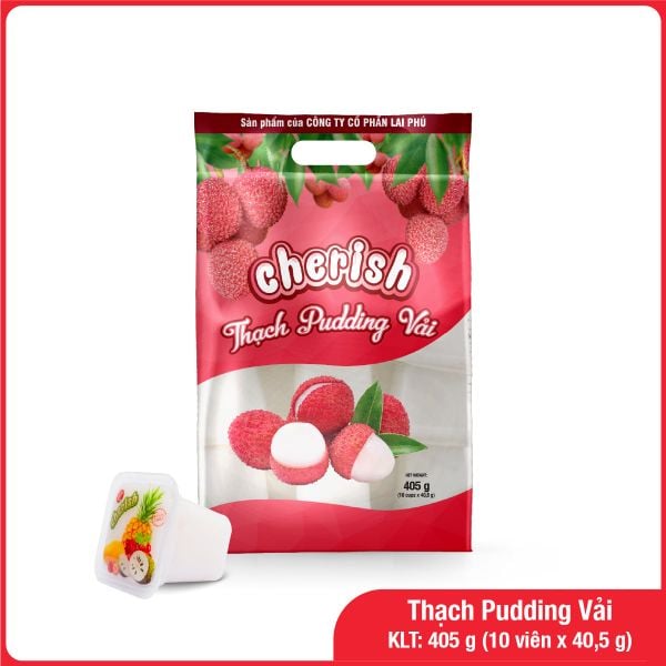 Thạch Pudding Cherish Vị Vải 405G