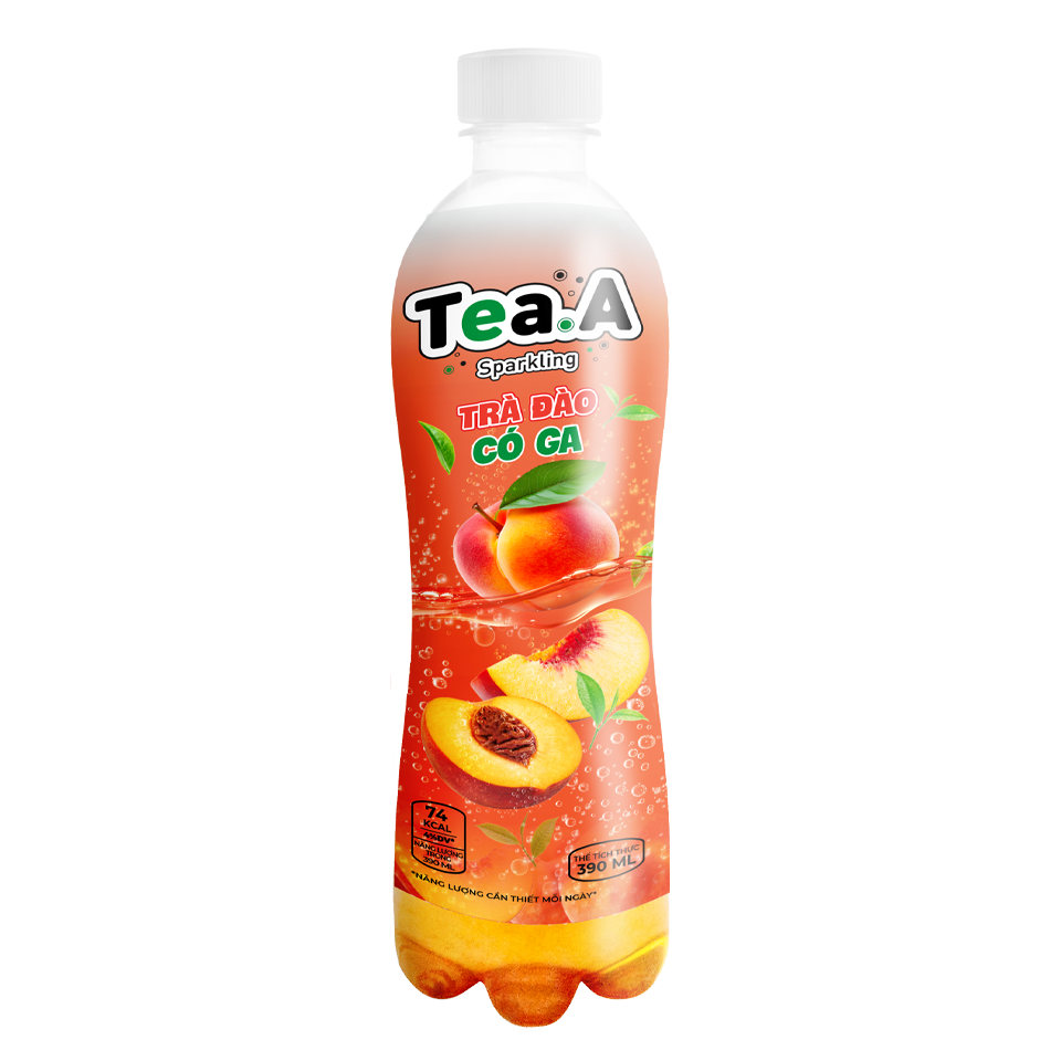 TeaA气泡桃子茶  390ml