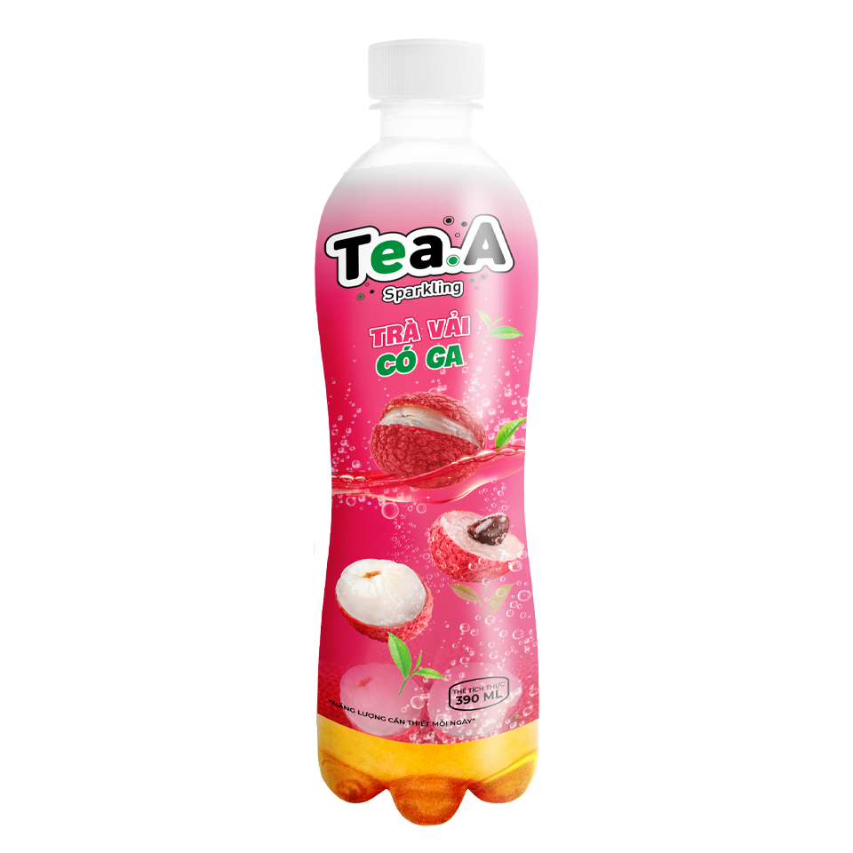 TeaA气泡荔枝茶  390ml