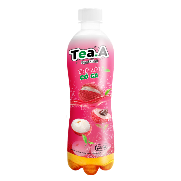 Trà Vải Có Ga Tea.A Sparkling Chai 390ml